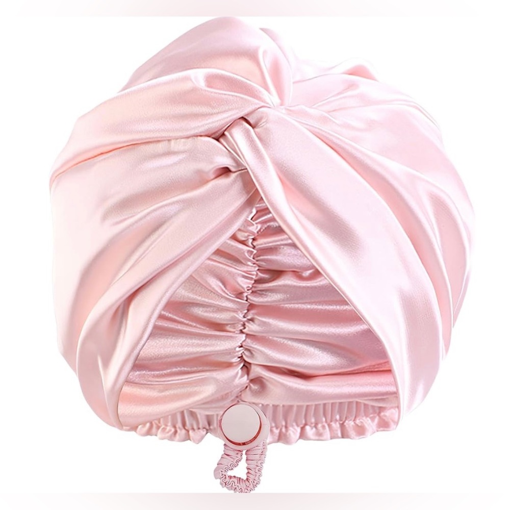 NWT Adjustable Silk Satin Bonnet for Sleeping: Night Sleep Cap Turban